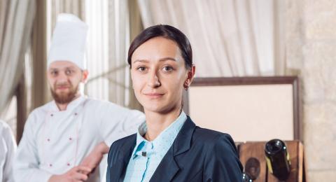 female manager in hospitality management