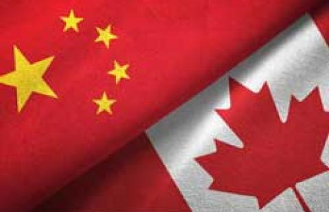 china canada flags
