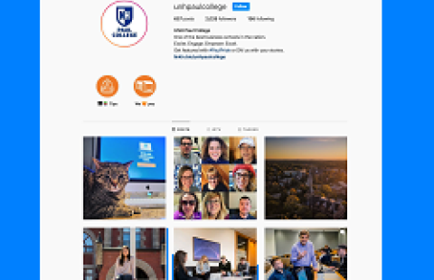 Paul College instagram social media