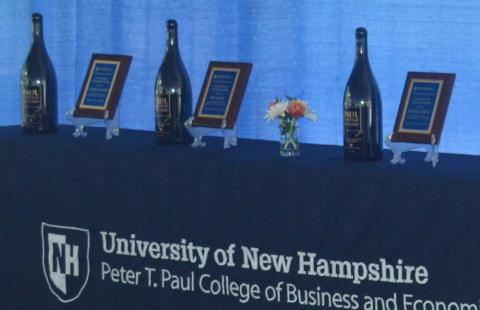 Photo of Faculty and Staff Awards Plaques 