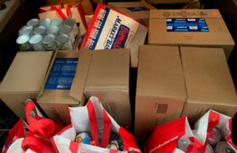 Paul College food drive collected items