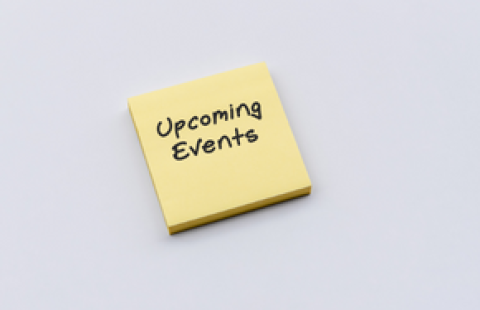Upcoming Events Stock Image