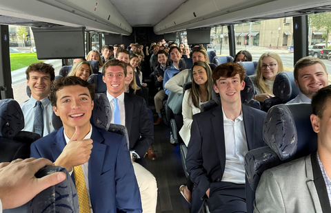 UNH Sales Club bus trip to Bitsight