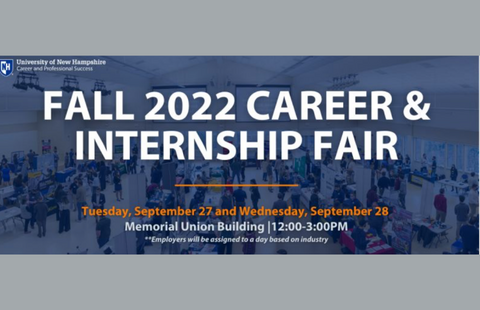 Fall Career and Internship Fair flyer 2022