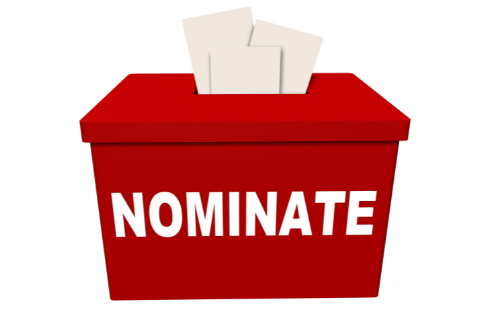 nomination box stock image