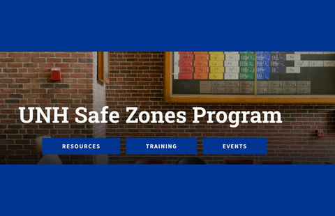Safe Zones website screenshot