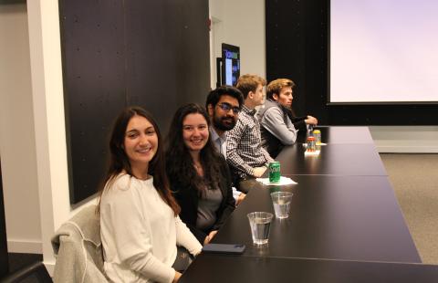 UNH students Center for Business Analytics at the Converse HQ
