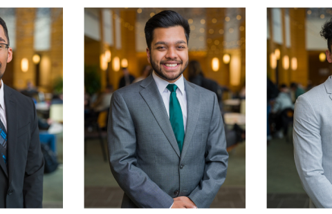A line of headshots featuring the first inclusive leadership fellows.