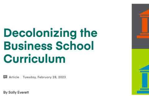 Decolonizing the business school curriculum