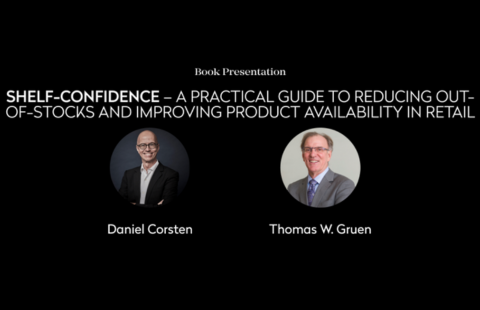 Advertisement for "Shelf Confidence" book written by UNH's Thomas Gruen and co-author Daniel Corsten