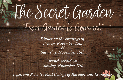 the secret garden gourmet dinner