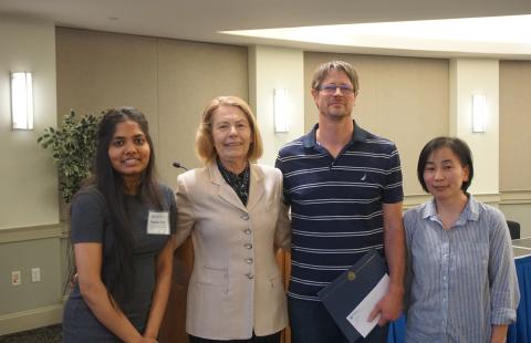 Prof. Bogdan with the winners of her named award 