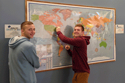 Pin it World Map and Paul College students