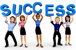 success people working together