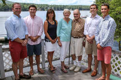Jack Weeks of Weeks Dairy, pictured with his family, will be honored with a lifetime achievement award by UNH’s Center for Family Enterprise May 21. COURTESY Jack Weeks Center for Family Enterprise Awards Dinner