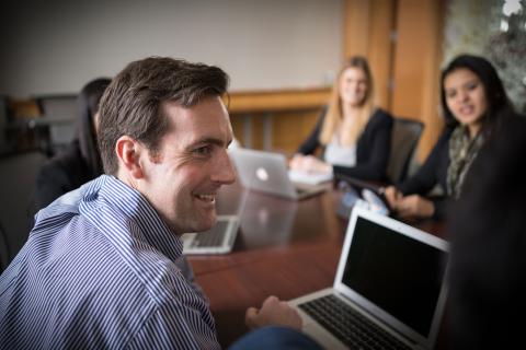 Paul College full-time MBA students in class