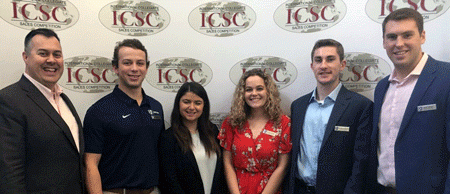 UNH sales students at Collegiate World Cup of Sales 2019