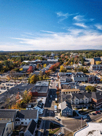 downtown durham view from above