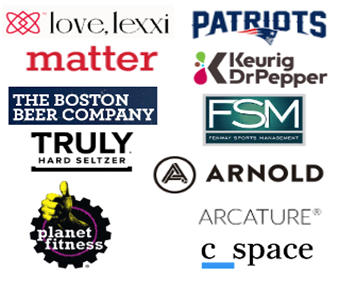 Logo image of brands represented at the 2024 MAC SMAC event at UNH's Paul College