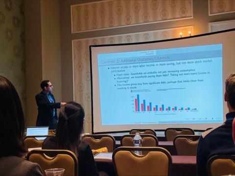 Researcher presents at Bretton Woods Accounting and Finance Ski Conference hosted by the UNH Peter T. Paul College of Business and Economics.