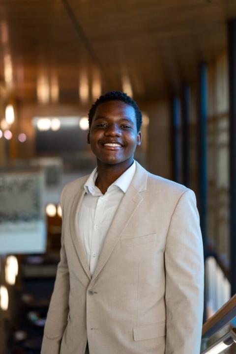 Headshot of Paul Scholar Erick Angwenyi ‘28 