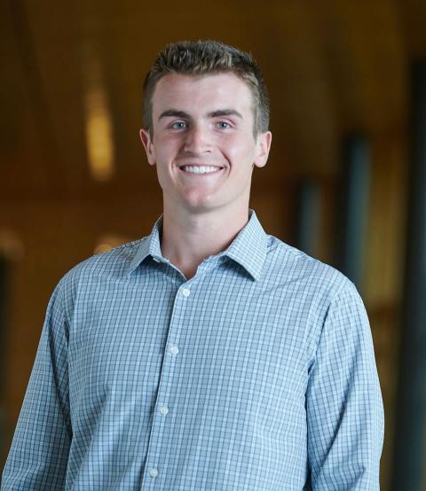 UNH Paul master's in finance student Peter Logee